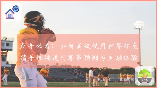 新手必看：如何高效使用世界杯竞猜手机端进行赛事预测与互动体验